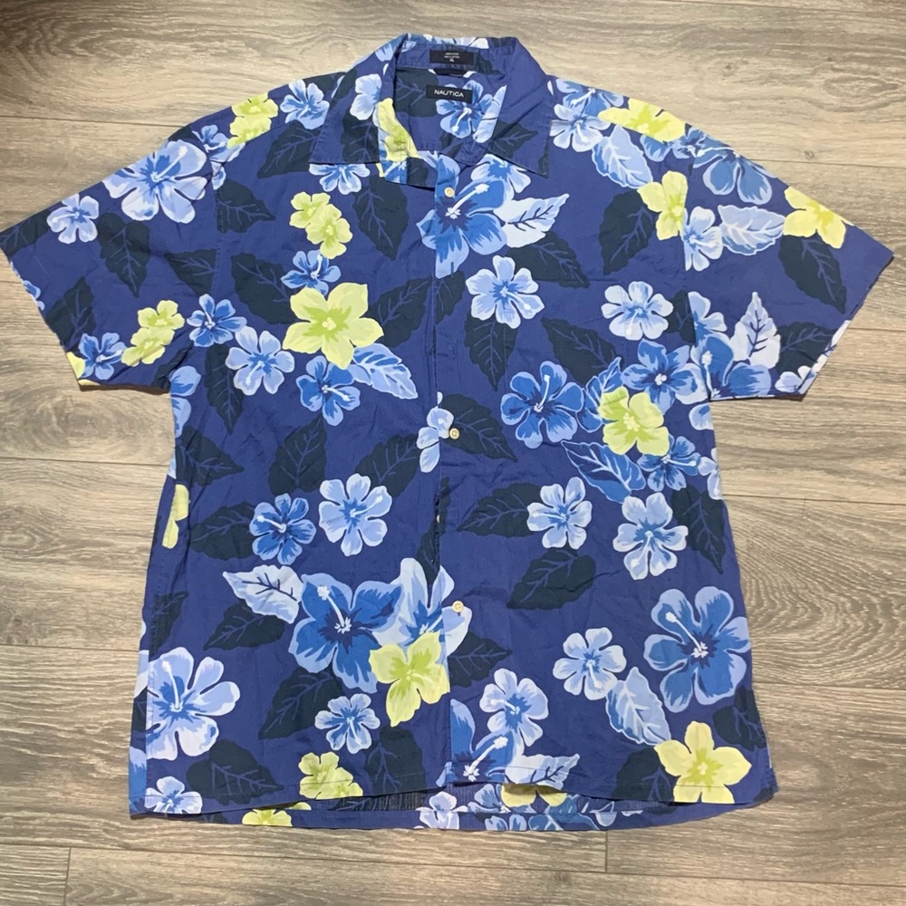 Nautica cotton Hawaiian shirt